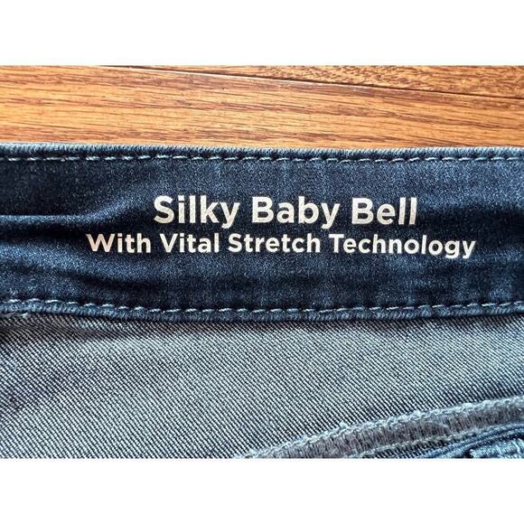 Laurie Felt Silky Baby Bell Bootcut Jeans Vital Stretch Technology Dark Wash 3X - Picture 9 of 15